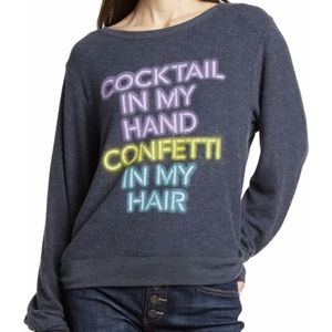 Wildfox Cocktail in my Hand Pullover